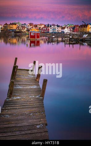 Dock and buildings in Karlskona, Sweden ..... Karlskrona is a locality and the seat of Karlskrona Municipality, Blekinge County, Sweden. Stock Photo