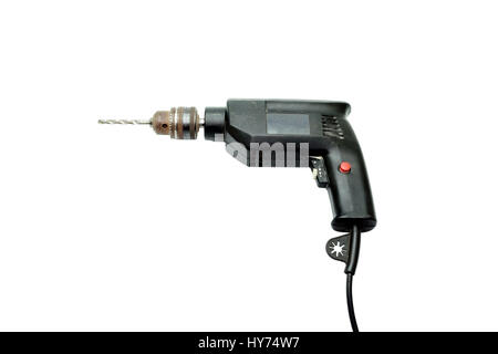 https://l450v.alamy.com/450v/hy74w7/old-black-electric-drill-isolated-on-white-hy74w7.jpg