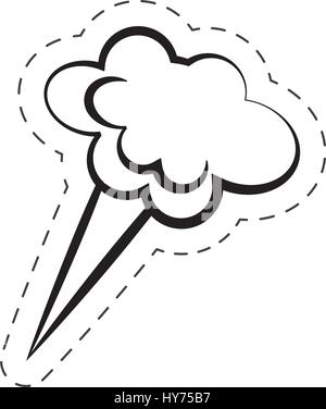 bubble speech cloud cartoon vector illustraiton eps 10 Stock Vector