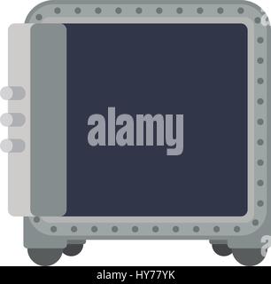 safe strongbox opened Stock Vector