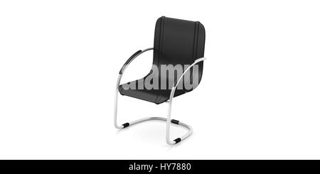 Office guest chair isolated on white background. 3d illustration Stock Photo