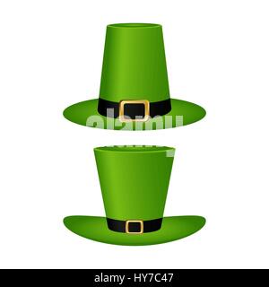 Hat cylinder on St. Patrick s Day vector illustration Stock Vector