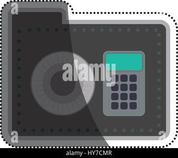 folder password keypad security vector icon illustration Stock Vector ...