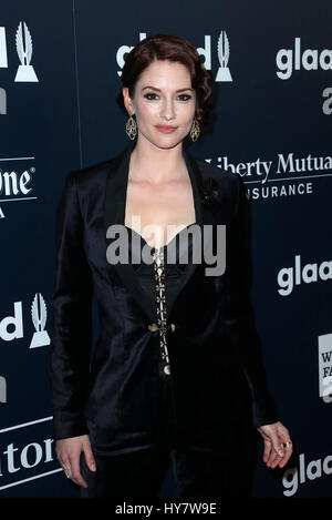 BEVELY HILLS, CA - April 01: Chyler Leigh, At 28th Annual GLAAD Media Awards in LA At The Beverly Hilton Hotel  In California on April 01, 2017. Credit: FS/MediaPunch Stock Photo