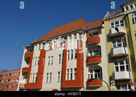 Old building, Schmiljanstrasse, Friedenau, Berlin, Germany, Altbau, Deutschland Stock Photo