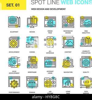 Web Design and Development Stock Vector