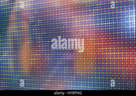 Bright colored LED smd screen - close up background Stock Photo