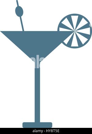 cocktail icon illustrated on a white background in vector Stock Vector