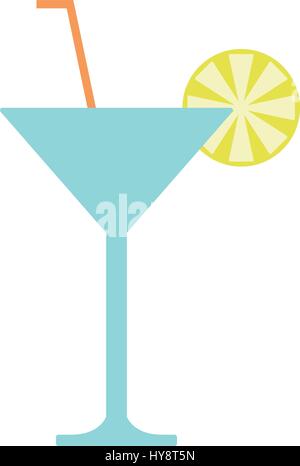 cocktail icon illustrated on a white background in vector Stock Vector