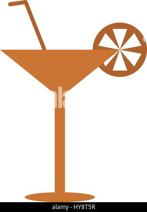 cocktail icon illustrated on a white background in vector Stock Vector