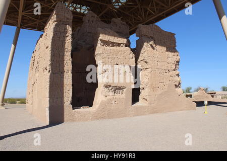 Casa Grande Ruins, Sonoran Desert, Casa Grande AZ USA Stock Photo