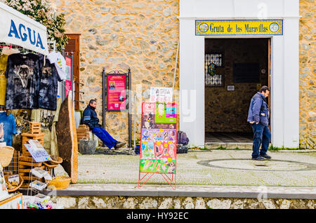 Entrance to the cave known as 'Grotto of Wonders' - 'Gruta de las Maravillas' Aracena, Huelva, Andalusia, Spain, Europe Stock Photo