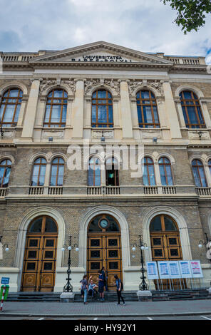 Babes-Bolyai University commonly known as UBB main building in Cluj Napoca, second most populous city in Romania Stock Photo