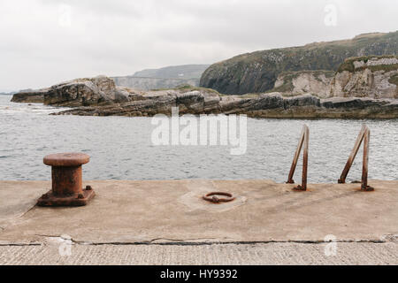 Ballintoy Harbour, where some of the Game of Thrones was filmed, Co. Antrim, Northern Ireland, United Kingdom, Europe Stock Photo
