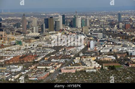 Aerial photography of Frankfurt  on March eleventh 2017 | usage worldwide Stock Photo