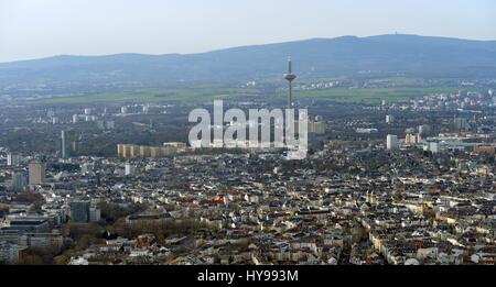 Aerial photography of Frankfurt on March eleventh 2017 | usage worldwide Stock Photo