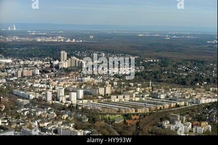 Aerial photography of Frankfurt Sachsenhausen on March eleventh 2017 | usage worldwide Stock Photo