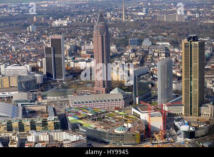 Aerial photography of Frankfurt city on March eleventh 2017 | usage worldwide Stock Photo