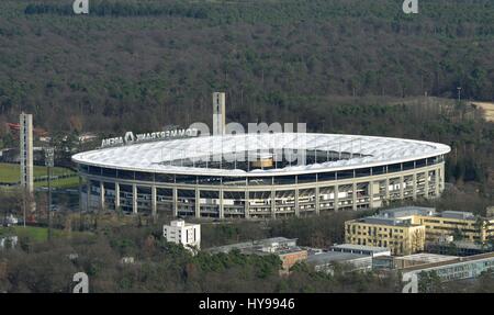 Aerial photography of Frankfurt Commerzbank Stadium on March eleventh 2017 | usage worldwide Stock Photo