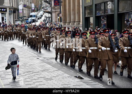 Soldiers from the 104th Regiment Royal Artillery marking their 50th ...