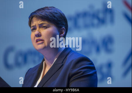 Scottish Conservative members and delegates attend the annual Scottish Conservative Conference at the SECC in Glasgow  Featuring: Ruth Davidson Where: Glasgow, United Kingdom When: 03 Mar 2017 Stock Photo