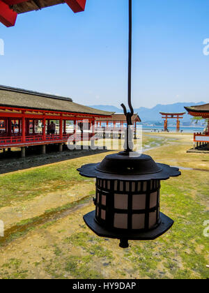 Itsukushima Shinto Shrine in Miyajima, Japan Stock Photo