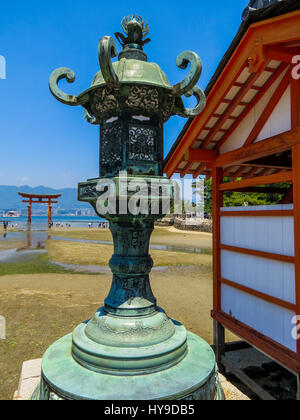 Itsukushima Shinto Shrine in Miyajima, Japan Stock Photo