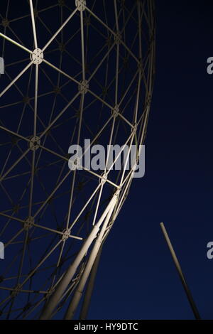 Rise - Cool Sculpture Art in Belfast, balls within balls Stock Photo