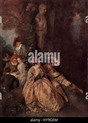 Wateau Back Rococo Antoine Watteau was a renowned French Rococo painter known for his ...