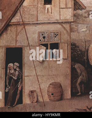 This work by Hieronymus Bosch showcases his characteristic surreal and ...