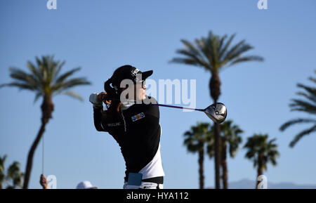 Rancho Mirage, California, USA. 2nd Apr, 2017. So Yeon Ryu of Korea during the final round of the ANA Inspiration at the Dinah Shore Tournament Course at Mission Hills Country Club in Rancho Mirage, California. John Green/CSM/Alamy Live News Stock Photo