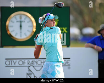 Rancho Mirage, California, USA. 2nd Apr, 2017. Lexi Thompson on the 18th during the final round of the ANA Inspiration at the Dinah Shore Tournament Course at Mission Hills Country Club in Rancho Mirage, California. John Green/CSM/Alamy Live News Stock Photo