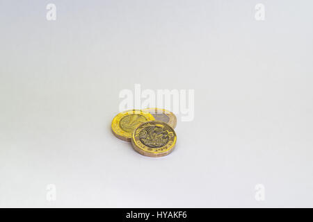 New one pound coin Stock Photo