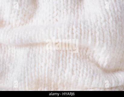 White knitwear texture Stock Photo