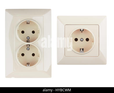 electrical connector isolated on white background Stock Photo