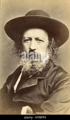 Alfred Lord Tennyson, British poet laureate Stock Photo