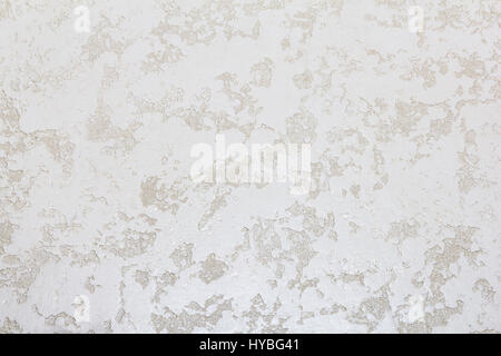 White grunge structural decorative plaster background texture Stock Photo