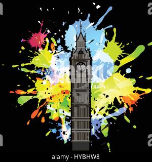 Abstract inkblot background Stock Vector