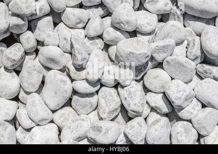 White stone gravel texture for your background Stock Photo