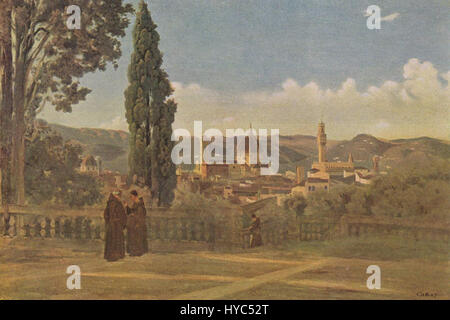 Jean-Baptiste-Camille Corot -- Florence. View from the Boboli