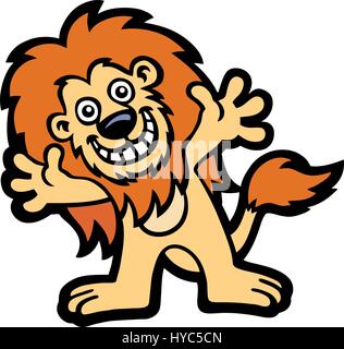Lion Mascot. Vector Illustration. Stock Vector