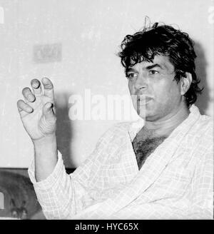 Indian vintage 1900s bollywood actor, dharmendra, mumbai, maharashtra, india, asia Stock Photo