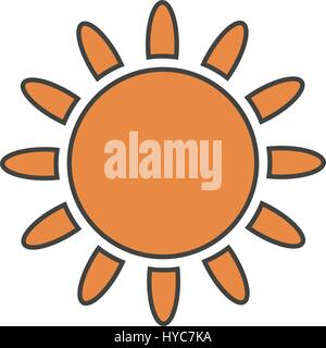 sun icon illustrated in vector on white background Stock Vector Image ...