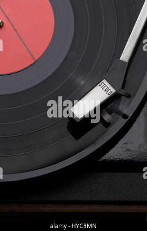 Photography of black vinyl records Stock Photo