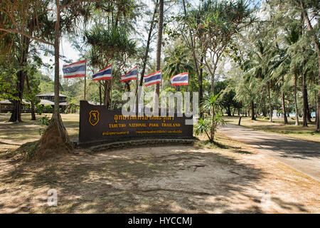 National Park entrance, Ko Tarutao Island, Thailand Stock Photo