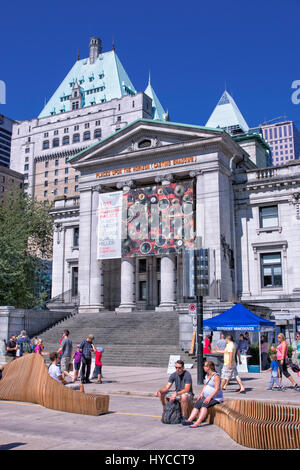 Robson square in Vancouver Stock Photo