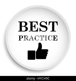 Best practice icon. Best practice website button on white background. Stock Photo