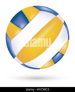 beach volleyball vector  on a white background Stock Vector