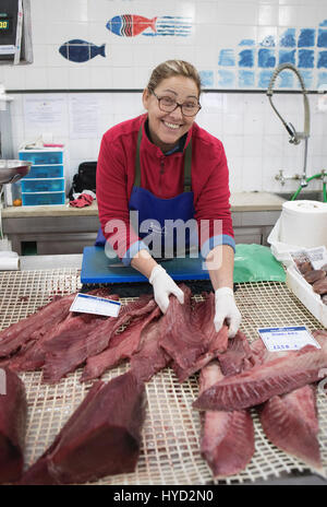 Olhao fish market Stock Photo