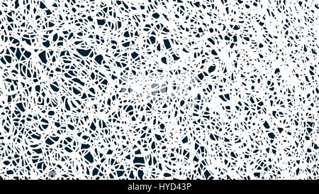 Abstract chaotic pattern. Vector illustration. Irregular random unusual curves. Wrapping twisted meshed lines background. Stock Vector